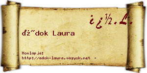 Ádok Laura névjegykártya